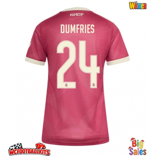 Real Madrid Denzel Dumfries #24 Replica Third Stadium Shirt for Women 2026-27 Short Sleeve